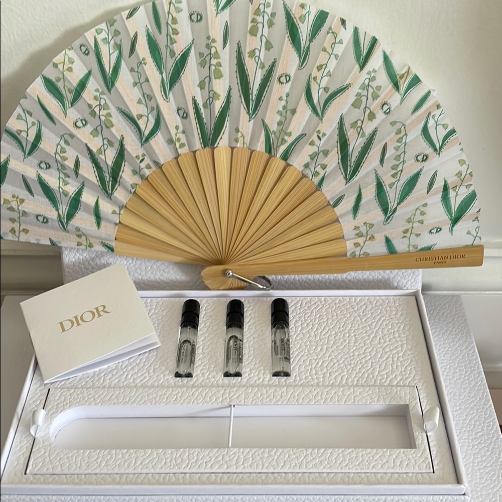Dior Skincare Set with Green and Tan Accents fan 2024